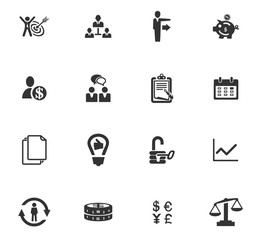 Business icons set
