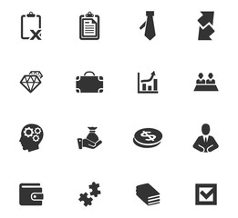 Business icons set