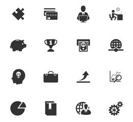 Fototapeta premium Business icons set
