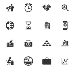 Business icons set