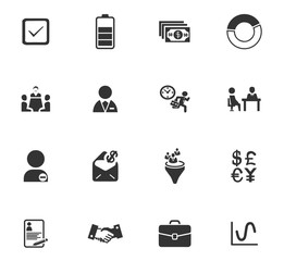 Business icons set