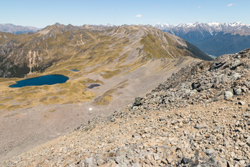 mountain range in Nelson Lakes National Park, South Island, New Zealand