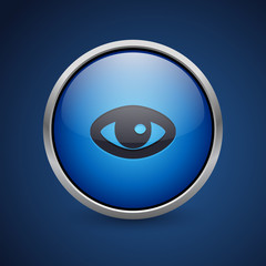 Push Button - Dark Blue Web Icon