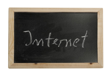 Internet - Spruch auf Tafel - Symbofoto