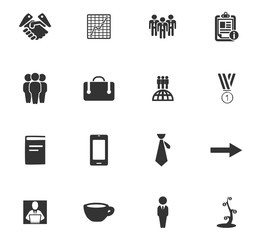 Business icons set