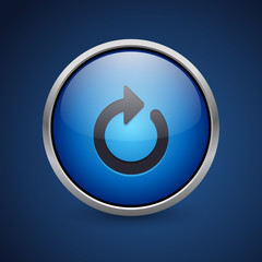 Push Button - Dark Blue Web Icon