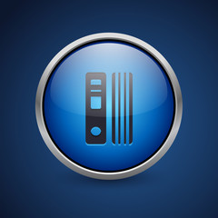 Push Button - Dark Blue Web Icon