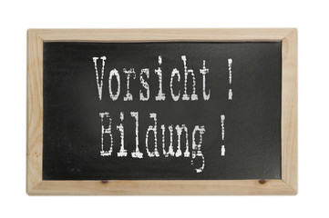 Obraz premium Vorsicht Bildung - Symbolfoto