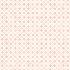 Fototapeta premium Rose rounded diamond pattern. Seamless vector background