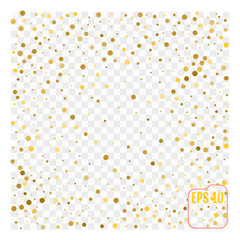 gold glitter background polka dot vector illustration