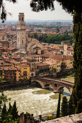 Fototapeta premium Verona von oben