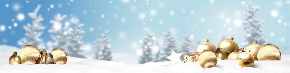 Weihnachten Banner Panorama Hintergrund