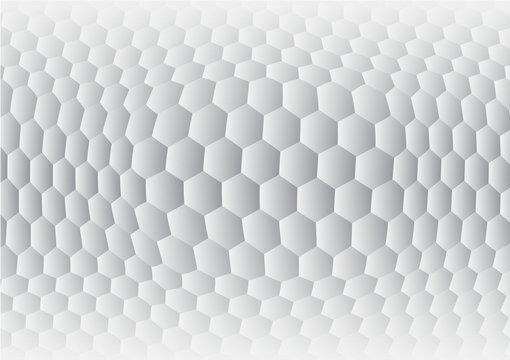 Hexagon gray and white abstract background vector