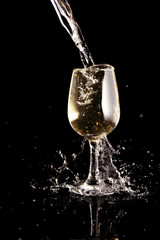 Wine glass background / A wine glass is a type of glass that is used to drink and taste wine