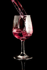 Wine glass background / A wine glass is a type of glass that is used to drink and taste wine