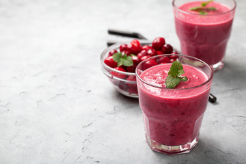 smoothies cranberries