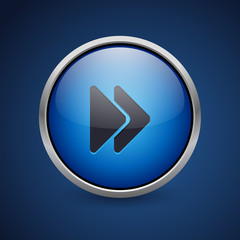 Push Button - Dark Blue Web Icon