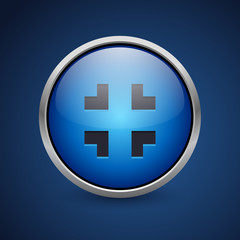 Push Button - Dark Blue Web Icon
