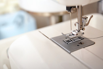 New sewing machine, closeup