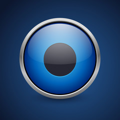 Push Button - Dark Blue Web Icon
