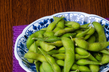 japanese cuisine. japanese soybean on the background
