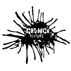 Ink vector brush strokes. Vector illustration. Grunge hand drawn watercolor texture. Space for text.