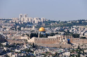 Fototapeta na wymiar Panoramic View of Jerusalem, Israel