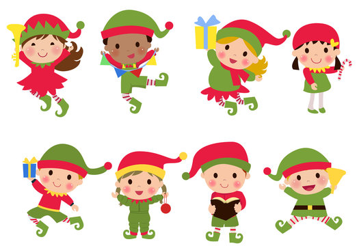 Group of elf children