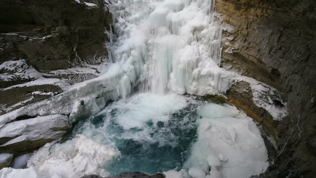 Johnston Canyon waterfall