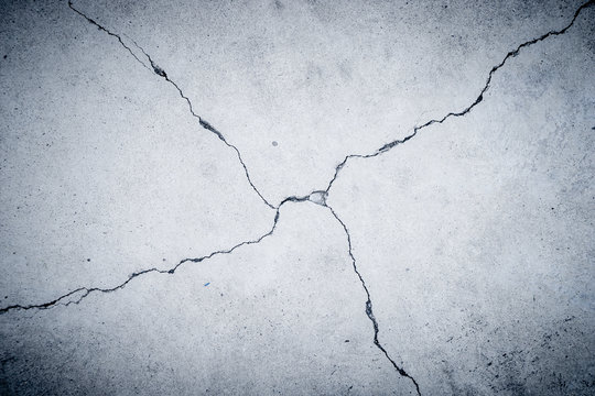Cracked Cement Surface For Texture And Background