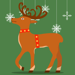 Deer of Santa Claus, New Year's deer.