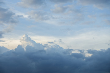 sky with clouds in evening