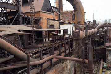 Fototapeta na wymiar Old factory construction