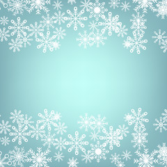 Abstract background. Snowflakes. Set. Different. Snow. Winter. New Year's and Christmas.