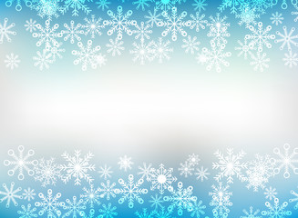 Abstract background. Snowflakes. Set. Different. Snow. Winter. New Year's and Christmas.