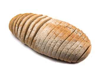 Slices of bread isolated