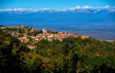 Fototapeta na wymiar Sighnaghi or Signagi city, Kakheti region of Georgia.