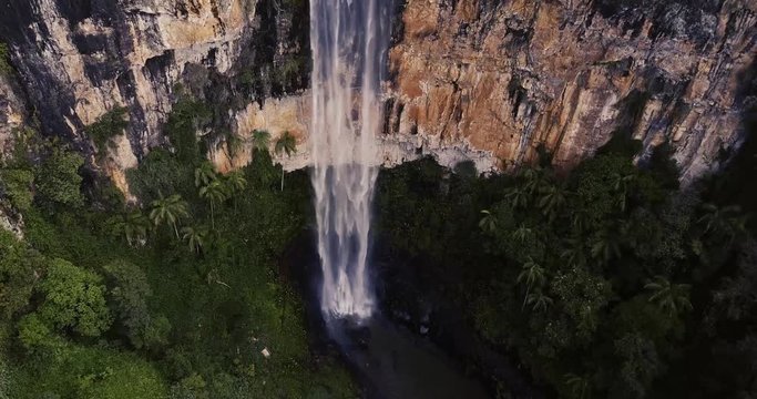 Purling brook Falls at Springbrook National Park in Queensland