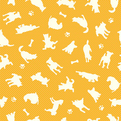 可愛いイヌのパターン