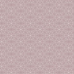 Geometric contour pattern on pink background. Hand drawn organic abstract background.