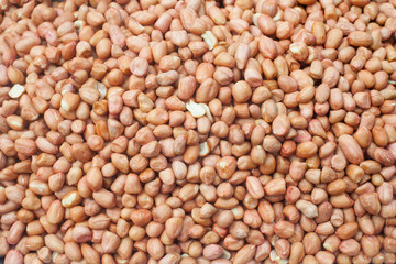 Peanuts seeds background close up