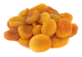 dried apricots isolated