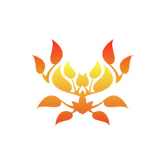 Fire flame logo template.