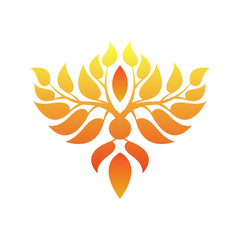 Fire flame logo template.