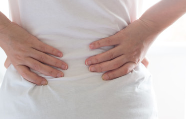 Woman having waist pain - body pain