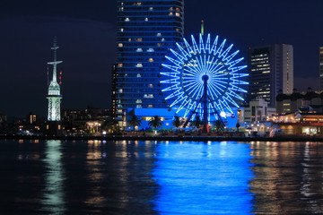 神戸観覧車夜景