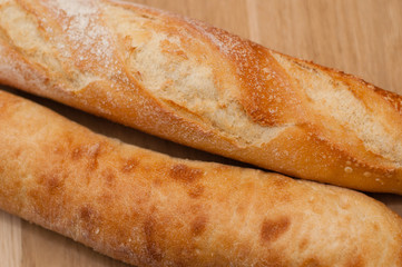 golden crust of French loaf