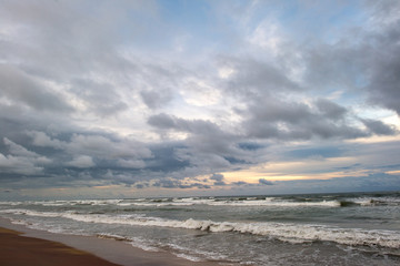 cloudy sky over sea