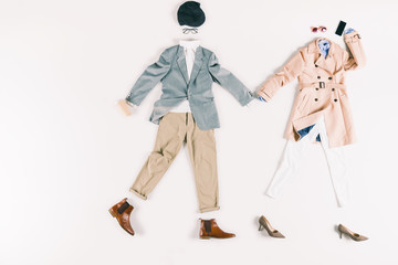 stylish clothes and smartphone