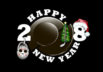 Happy new year 2018 and  hockey